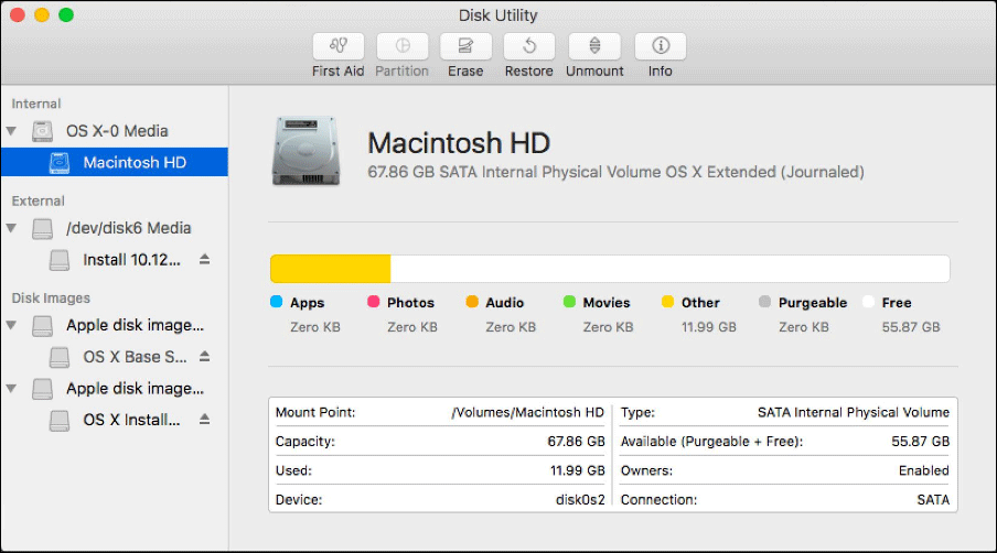 format external driver for imac in mac os sierra